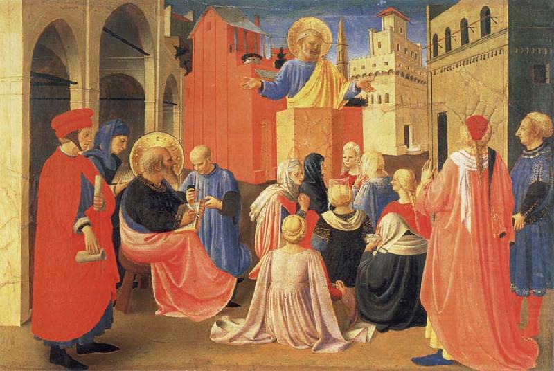Fra Angelico The Hl. Petrus preaches china oil painting image